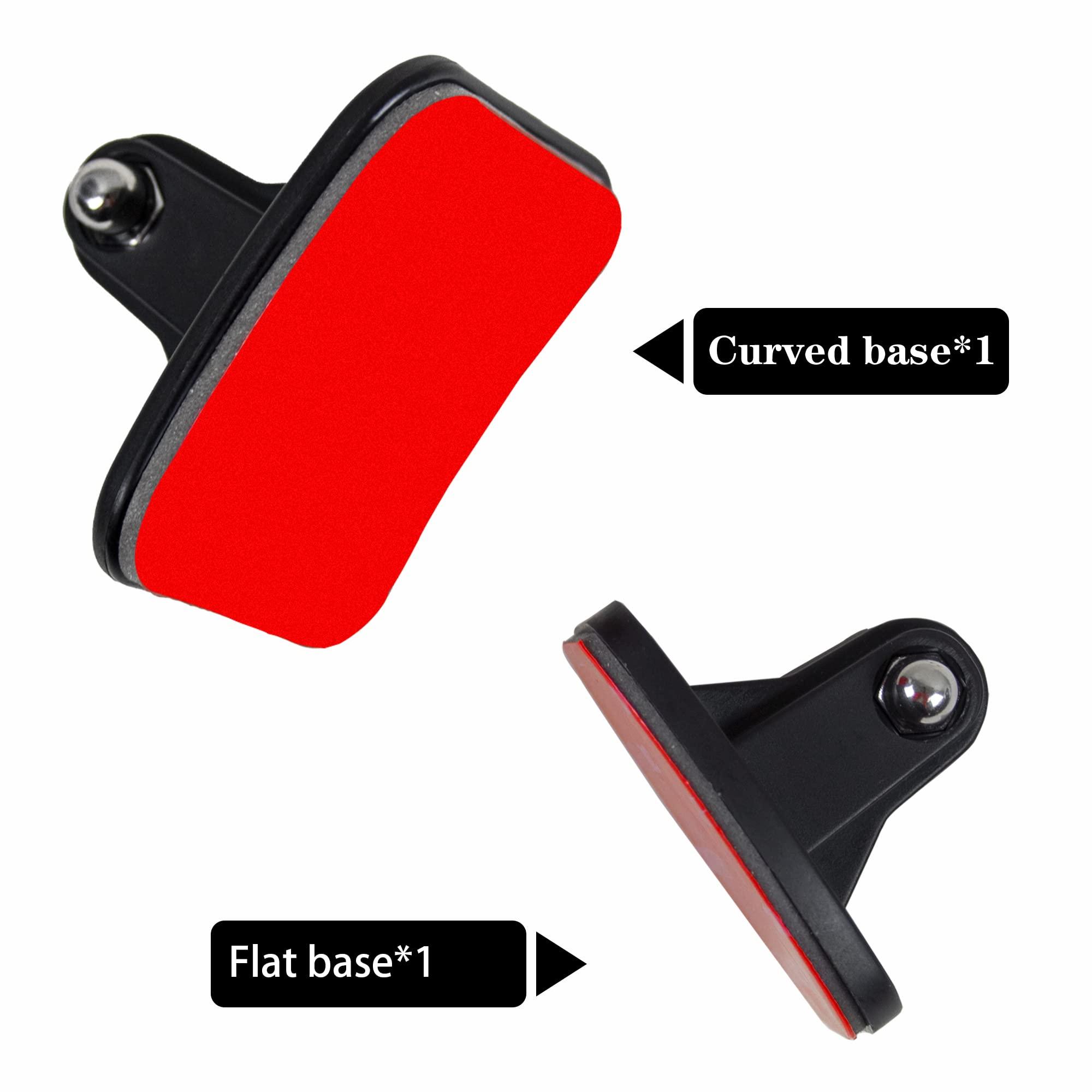 Fahliso Adhesive Mounts for GoPro Cameras - Curved & Flat Mounts Base with Strong Sticky Pads Mount to Helmet Fits for All GoPro Hero 11/10/9/8