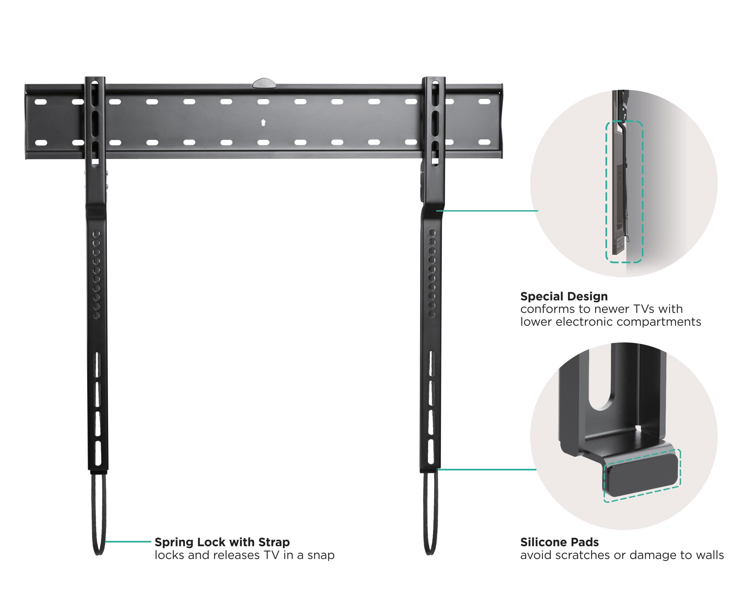 ynVISION.DESIGN ynVISION.DESIGN Ultra Slim Design TV Wall Mount Bracket for OLED TVs | Compatible with LG and Samsung OLED TVs | 43" - 80" (43"-80", Pack of 4)