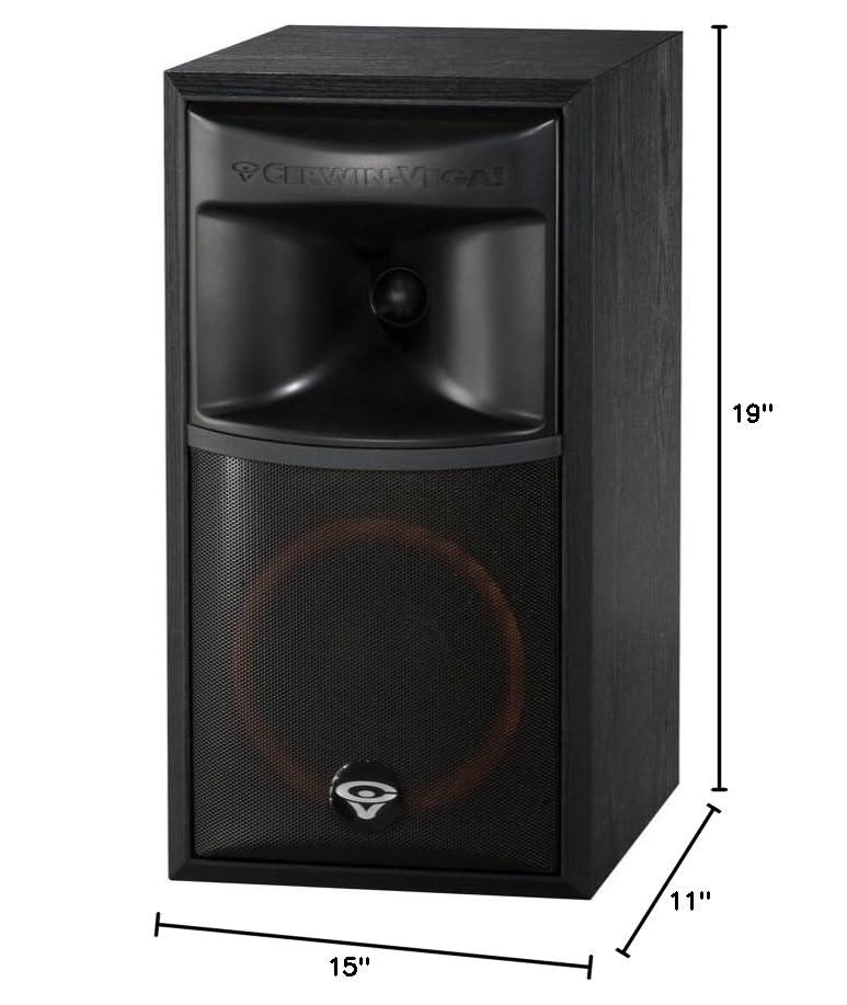 Cerwin-Vega Cerwin-Vega Home Audio XLS-6 Bookshelf Speakers - Black