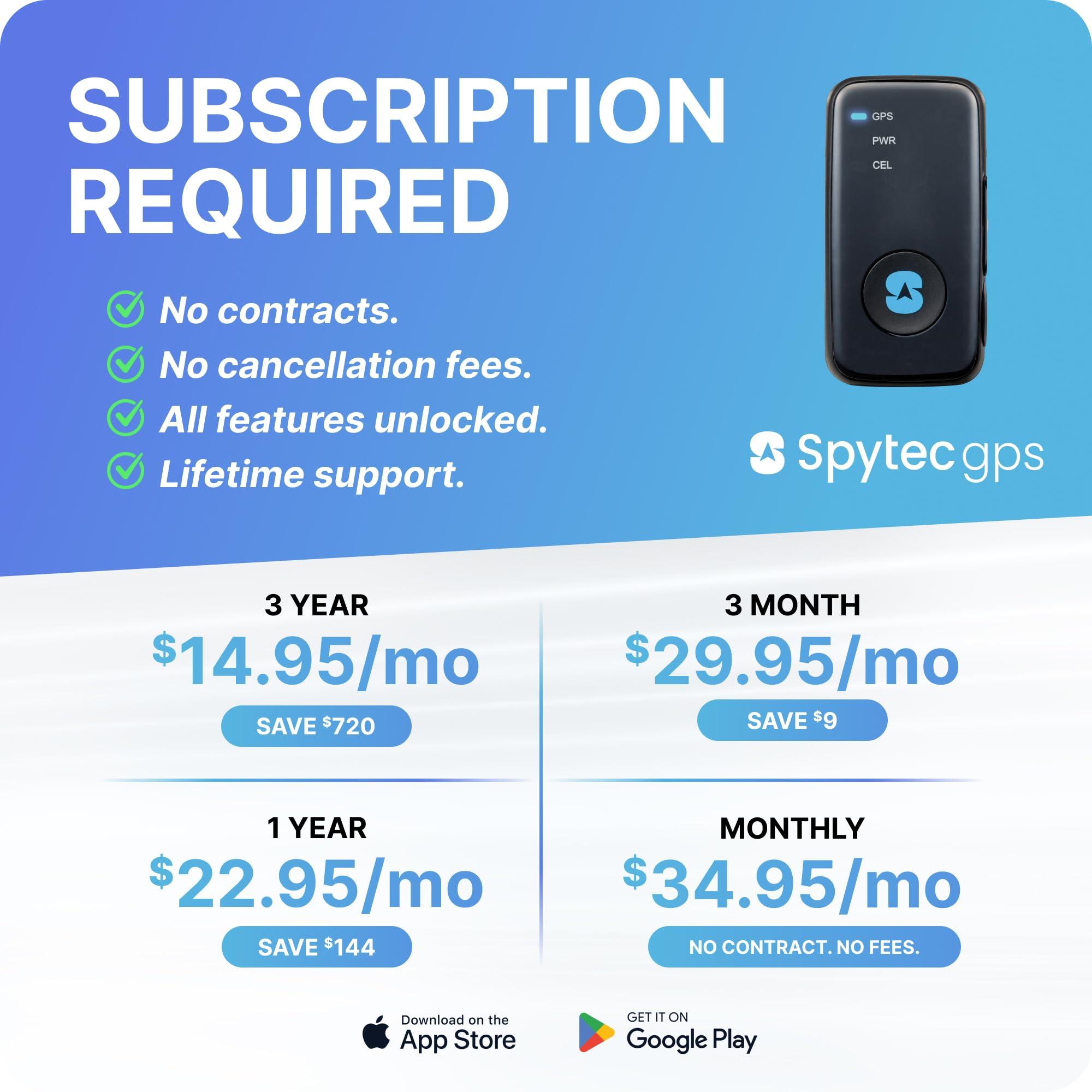 Spy Tec (2 Pack) Spytec GPS Smart Mini GPS Tracker for Vehicles Cars Trucks Loved Ones, Fleets, Hidden Tracker Device for Vehicles with Unlimited US and Worldwide Real-Time Tracking App - USA Made Tech