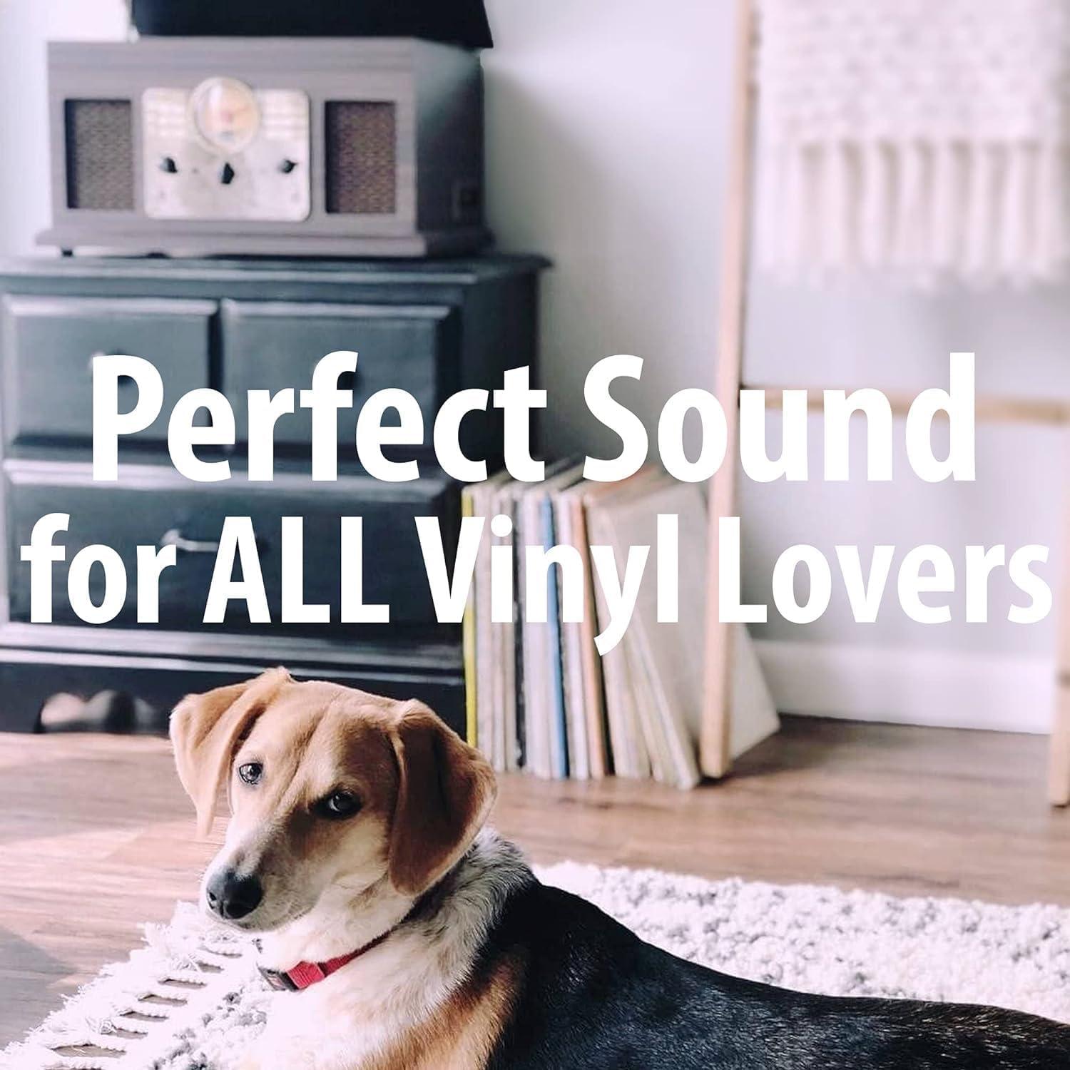 Victrola Victrola Nostalgic 6-in-1 Bluetooth Record Player & Multimedia Center with Built-in Speakers - 3-Speed Turntable, CD & Cassette Player, FM Radio | Wireless Music Streaming | Natural