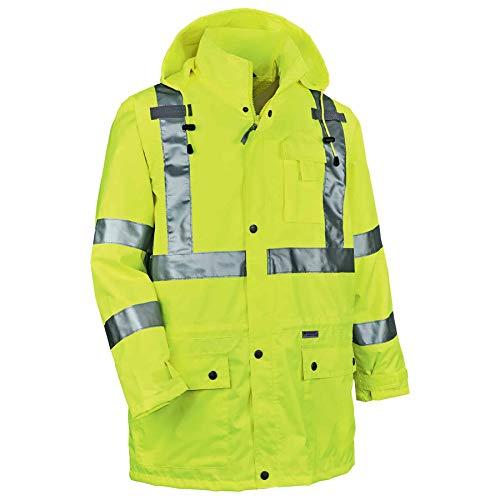 Ergodyne Ergodyne GloWear 8385 ANSI High Visibility 4-in-1 Reflective Safety Jacket, Lime, 2XL