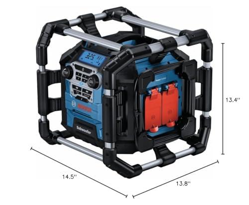 Bosch BOSCH GPB18V-5CN 18V Jobsite Radio with Bluetooth 5.0 and Power Station