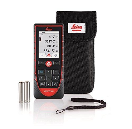 Leica Geosystems Leica Geosystems Leica DISTO E7500i 660ft Laser Distance Measure w/Bluetooth & DISTO Sketch iPad iPhone App, Black/Red