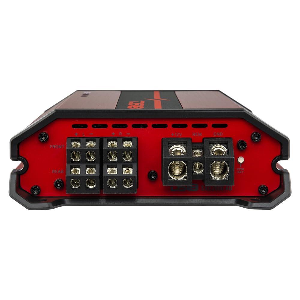 DS18 DS18 SXE-2000.4D/RD 4-Channel Car Amplifier Class D Full Range 4X 150 Watts RMS @ 4-ohm Compact Amp Bridgeable Amp 4 Channels 2000 Watts Max Power (Renewed)