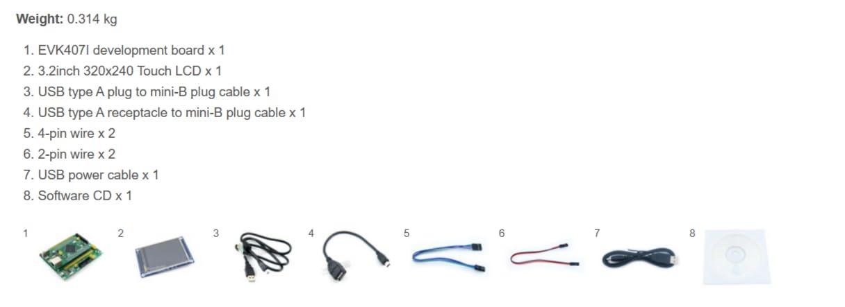 TUOPUONE TUOPUONE STM-32 Development Board STM-32F407IGT6 USB HS/FS Ethernet NandFlash JTAG/SWD LCD USB to UART
