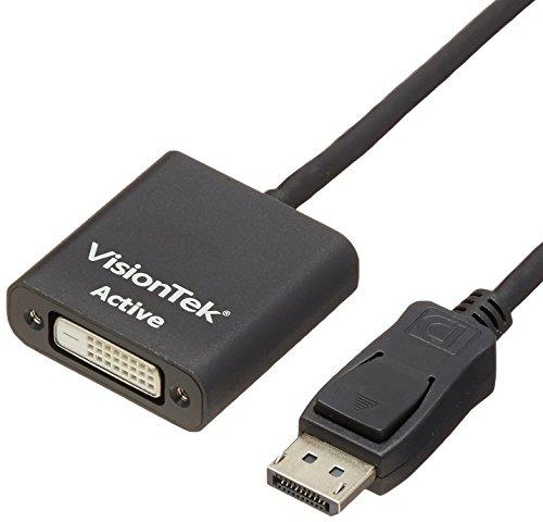 VisionTek VisionTek DisplayPort to DVI-D Single Link Active Adapter, 7 Inches, Male to Female, for Lenovo, Dell, HP, Desktop Graphics and More (900340)
