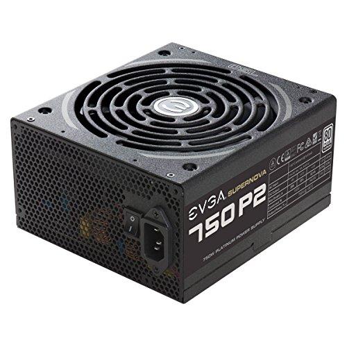 EVGA EVGA SuperNOVA 750 P2, 80+ PLATINUM 750W , Fully Modular , EVGA ECO Mode, 10 Year Warranty , Includes FREE Power On Self Tester, Power Supply 220-P2-0750-X1,Black