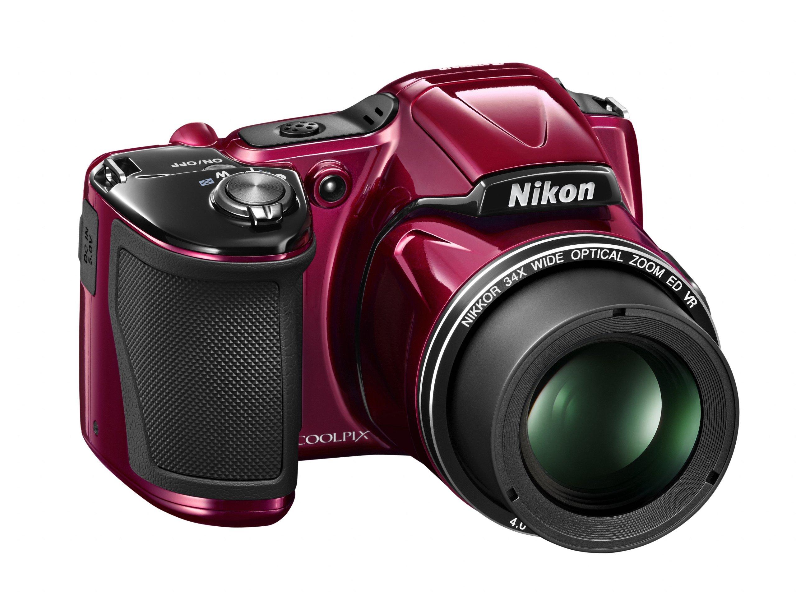 Nikon Nikon COOLPIX L830 Digital Camera (Red) (Certified Refurbished)