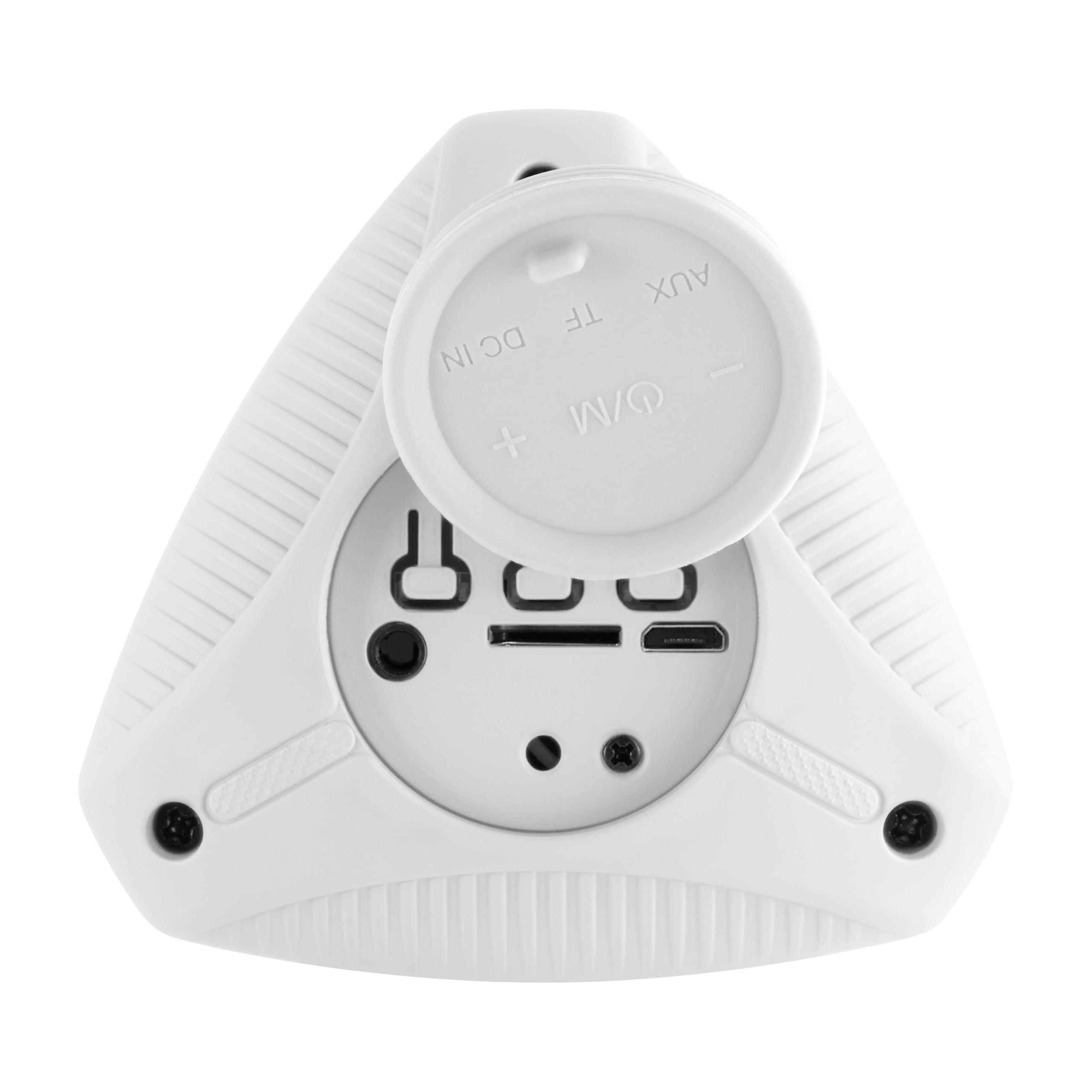 Supersonic Supersonic SC-1450IPX Water Resistant Portable Bluetooth TWS Speaker, IPX6 Water Resistant, Secure Pairing, Micro SD Card Slot, 3.5mm Input, Rechargeable, Convenient Wrist Band (White)