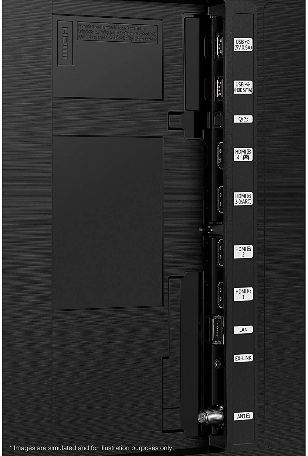 SAMSUNG SAMSUNG 43-Inch Class Neo QLED 4K UHD QN90A Series Mini LED Quantum HDR 24x, Object Tracking Sound+, Ultra Viewing Angle, Smart TV with Alexa Built-In (QN43QN90AAFXZA, 2021 Model), Titan Black