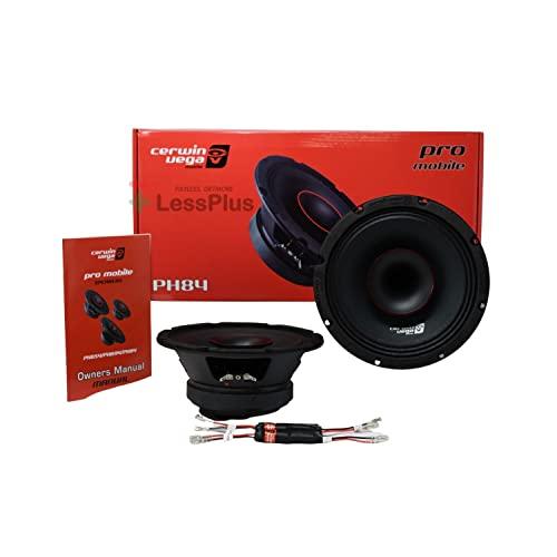 Cerwin-Vega Cerwin Vega 8\" PRO Full-Range Co-Ax Horn Speaker in a Pair - 4 High Sensitivity Car Coaxial Speakers with Ferrite Strontium Magnet, Advanced Voice Coil, Tweeters for Superior Car Audio System PH84