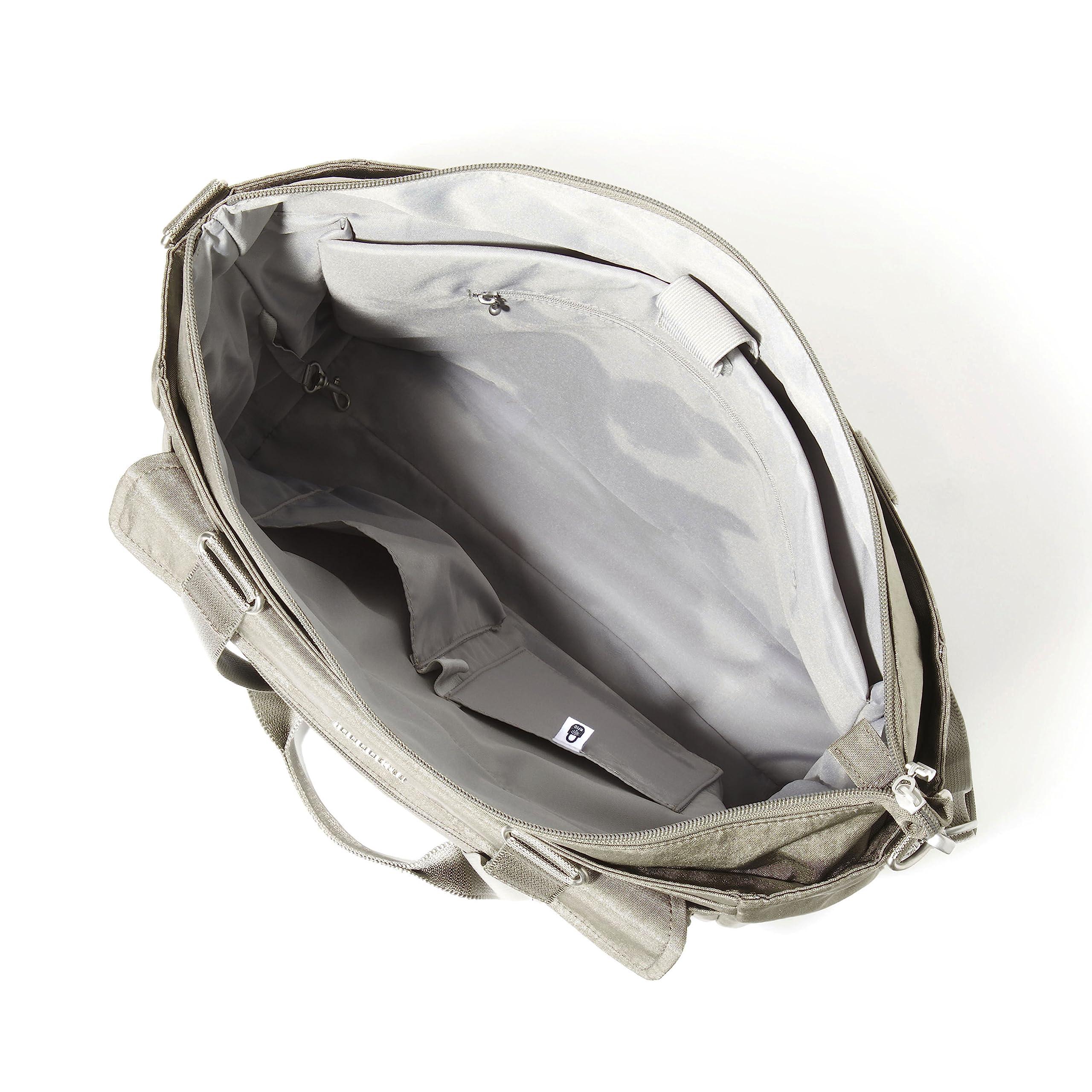 Baggallini Baggallini Womens Modern Laptop Tote, Sterling Shimmer