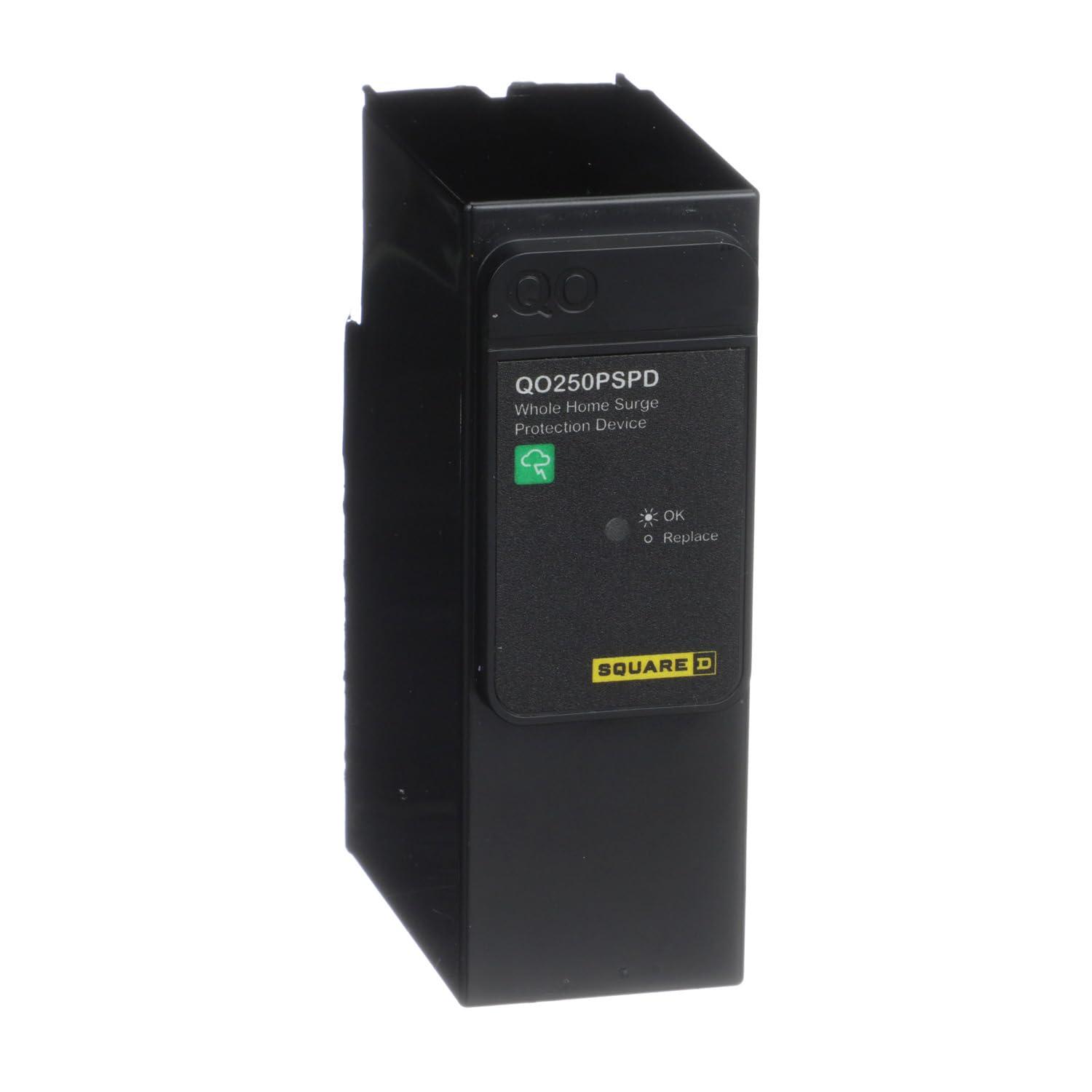 Schneider Electric Square D - QO250PSPD QO Whole House Surge Protection Device, 50kA, 120/240V, 1-Phase, No Wiring, Plug-On Neutral