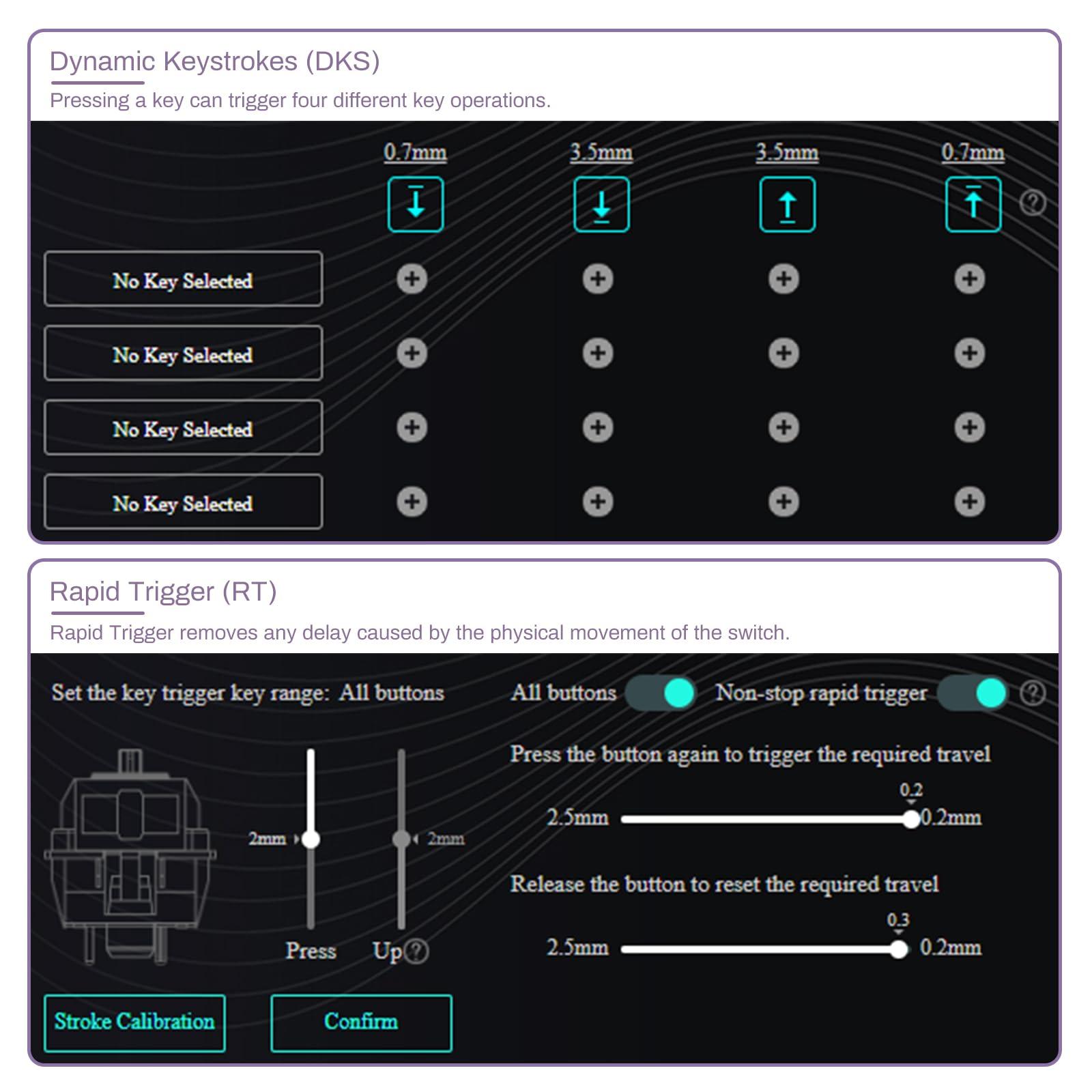 Akko Akko Gaming Keyboard Rapid Trigger with Magnetic Switches, 75% 8k Polling Rate Mechanical Hall Effect Keyboard with Knob MOD007B HE PC Santorini Wired/Wireless (Kailh Sakura Pink Magnetic Switch)