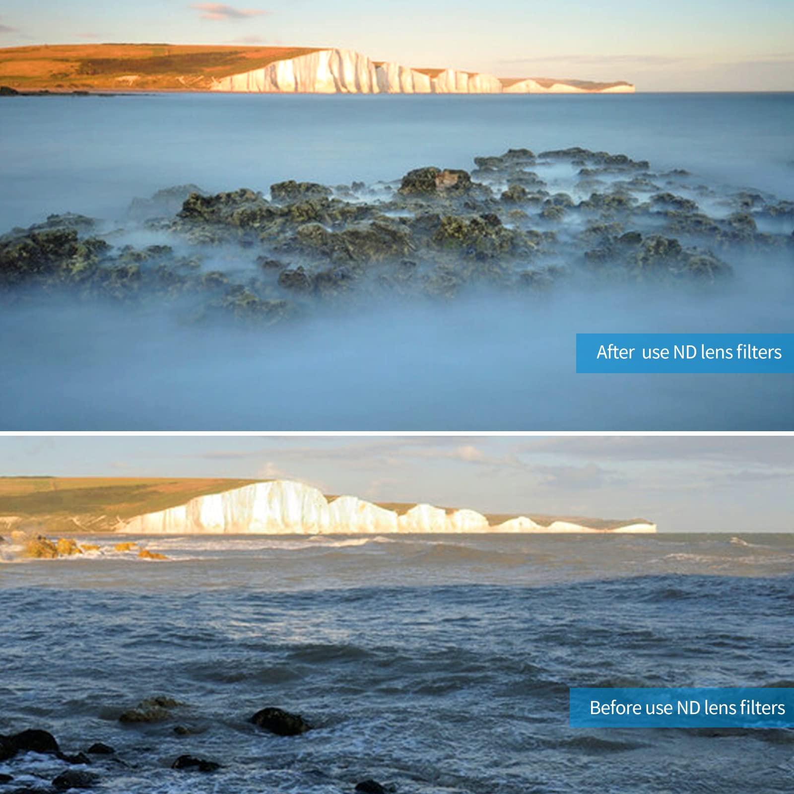 TELESIN TELESIN ND Filter Set 5-Pack CPL ND8 ND16 ND32 ND64 Compatible for GoPro Hero 13 Black, Neutral Density Polarizing Lens Filter Kit Lens Protector Multi-Coated HD Glass for GoPro 13 Accessories