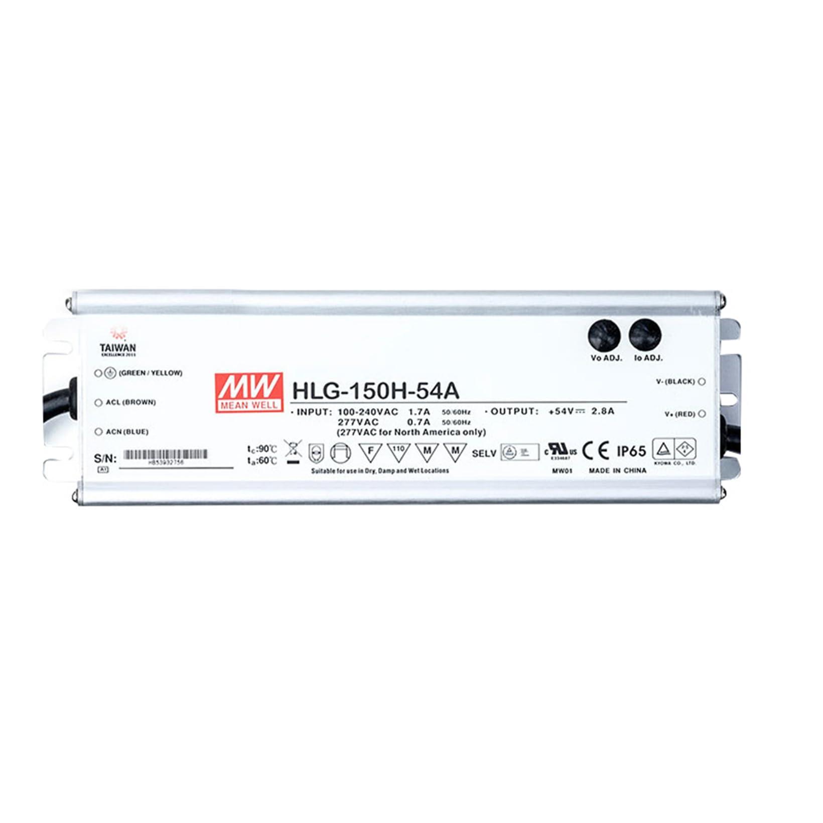 YS powered by MW Generic HLG-150H-12A 12V 12.5A 150W LED Driver IP67 for Outdoor Lighting, YS-HLG-150H-12A