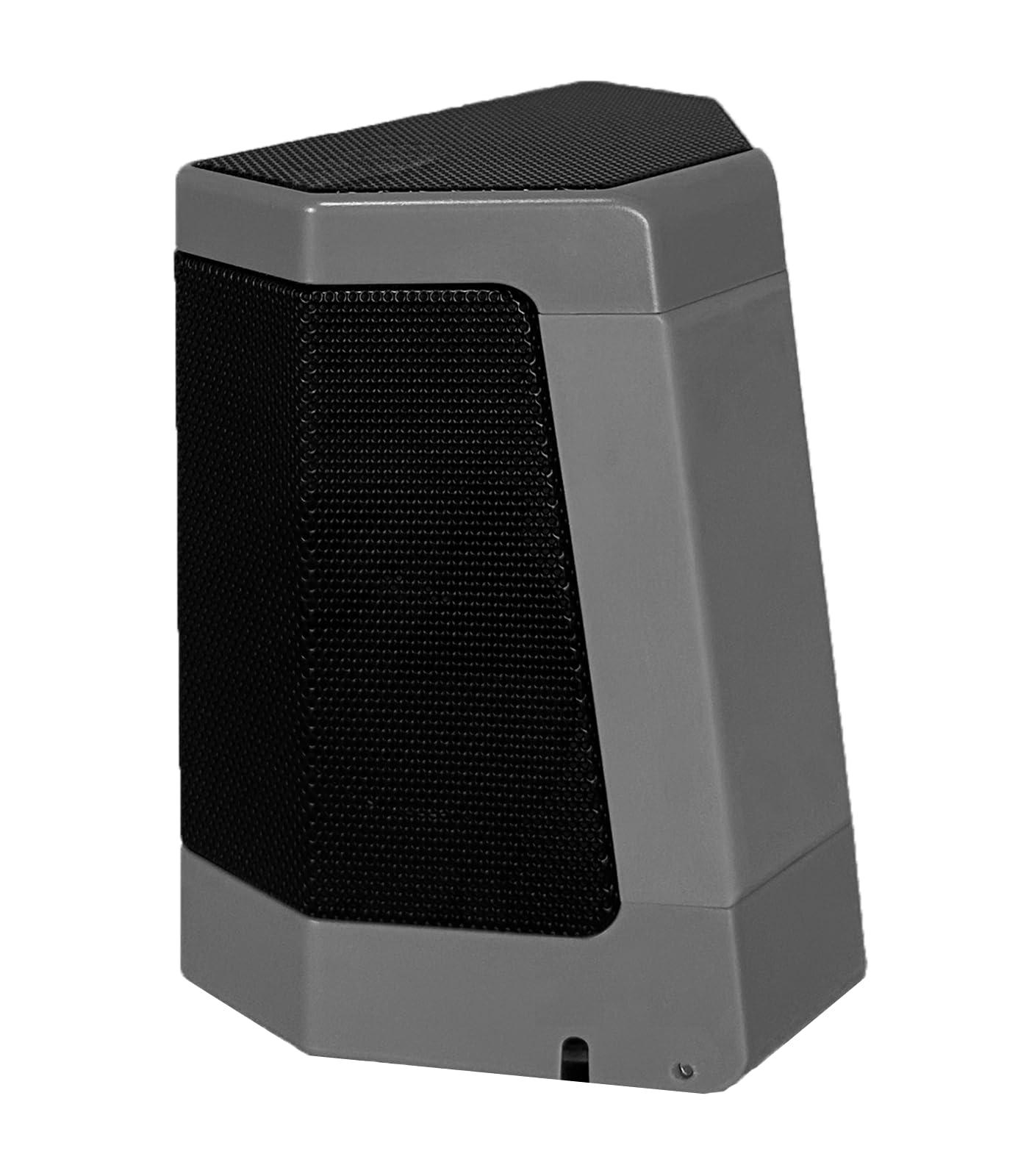 Desert Fox Desert Fox DJ-10 Wireless Golf Speaker - Bluetooth Speaker Built Specifically for Golf - Magnetic Attachment to Golf Cart (Gray w/US Flag)