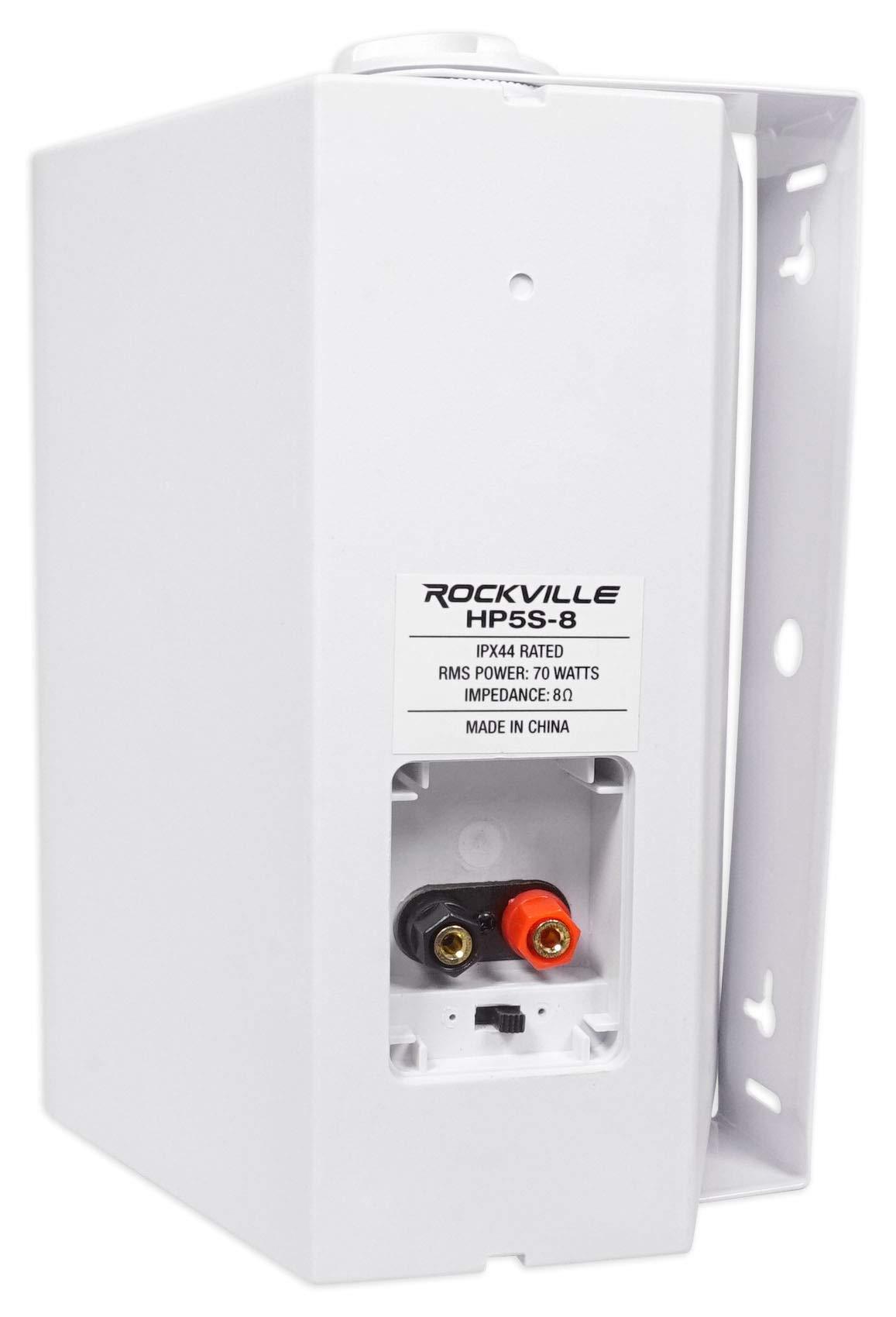 Rockville Rockville (4) HP5S-8 5.25" Outdoor/Indoor Home Theater Speakers w/Swivel Bracket