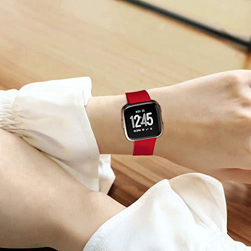Baaletc Compatible with Fitbit Versa/Versa 2/Versa Lite/Special Edition Bands Sport Strap Material Silicone Strap Bands for Fitbit Versa 2 Smart Fitness Watch Women Men Small Large