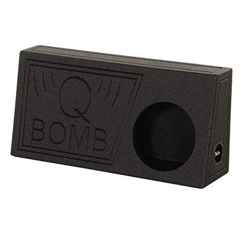 Q Power Q Power QBomb Single 10 Inch Vented Subwoofer Sub Box with Black Bedliner Spray