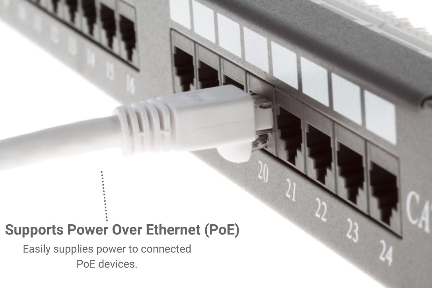 CablesAndKits CablesAndKits - Cat6a Ethernet Cable, Booted, Jacket: PVC (CM), 3 ft, White, Pure Copper, RJ45 Computer & Networking Patch Cord