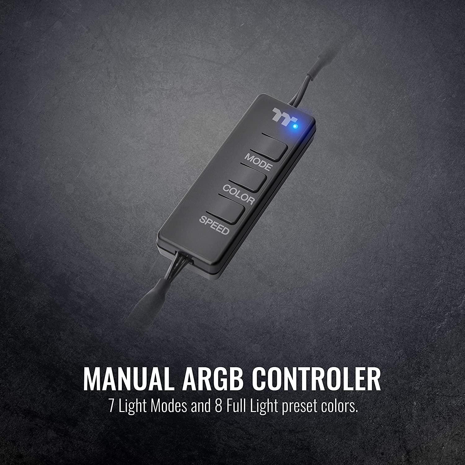 Thermaltake Thermaltake TH240 ARGB Motherboard Sync Edition Intel LGA1700 Ready/AM5/ AMD All-in-One Liquid Cooling System 240mm High Efficiency Radiator CPU Cooler CL-W286-PL12SW-C, Black