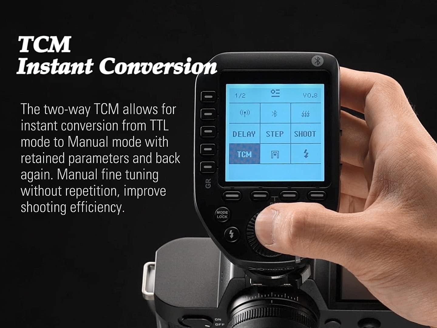 GODOX Godox XProII-C Wireless Flash Trigger for Canon Cameras & Godox S2 Speedlite Bracket, 2.4G TTL Wireless Flash Transmitter HSS 1/8000s, TCM Transform, S-Type Bracket Updated Version Bowens Mount Holder