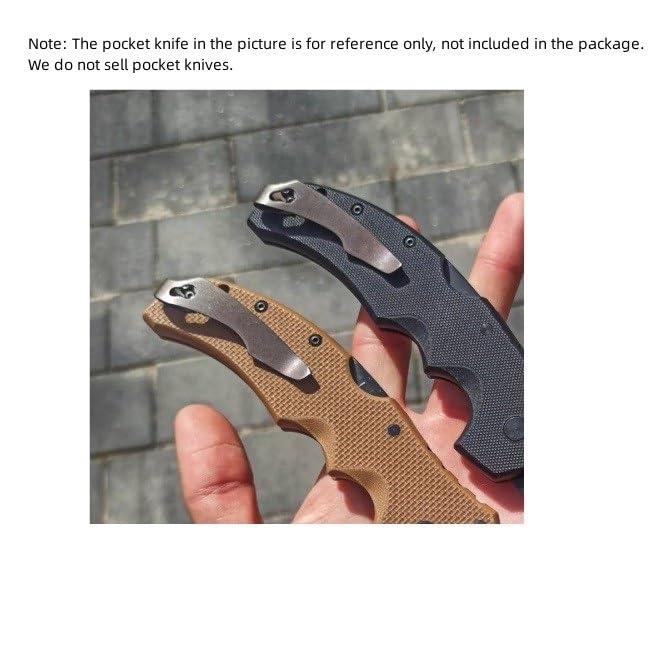 UPFIST UPFIST 1 Piece Deep Carry Pocket Clip Fits for Cold Steel Recon1 Old Version, CNC Titanium Integrated Back Clip