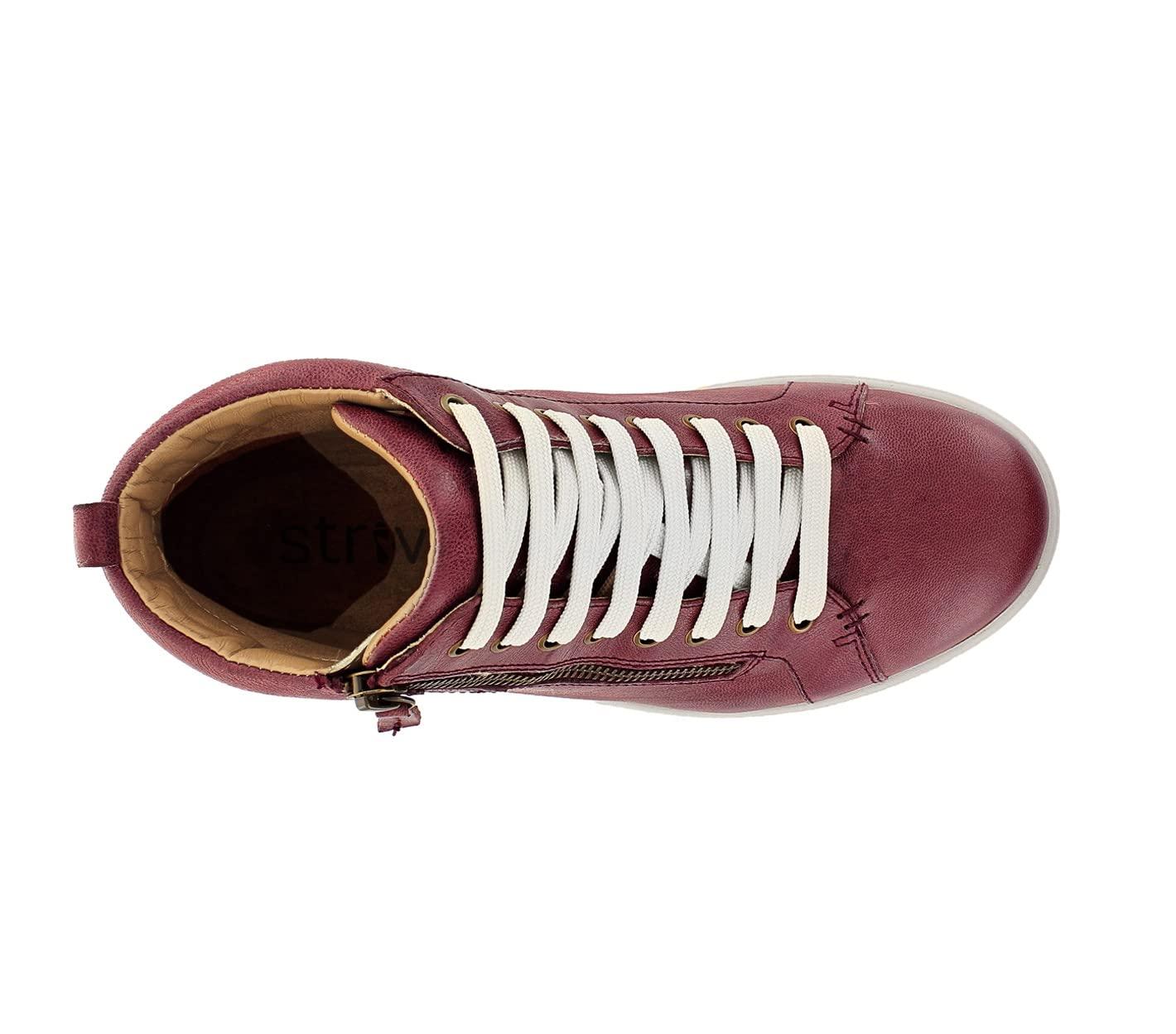 Strive Strive Footwear Women's Sneaker Boot - Kensignton - Arch Supportive Merlot - 6.5 Medium