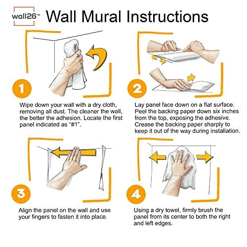 wall26 wall26 Self-Adhesive Wallpaper Large Wall Mural Series (66\"x96\", Artwork - 26)