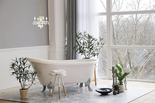 Elegant Lighting Elegant Lighting 7804D15G/RC Transitional Pendant, Gold Finish