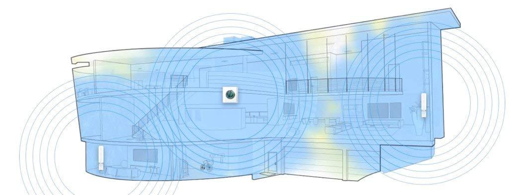 AmpliFi AmpliFi HD WiFi System by Ubiquiti Labs, Seamless Whole Home Wireless Internet Coverage, HD WiFi Router, 2 Mesh Points, 4 Gigabit Ethernet, 1 WAN Port, Ethernet Cable, Replaces Router & WiFi Extenders