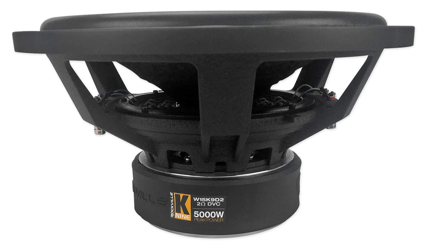 Rockville Rockville (2) W15K9D2 15" 10,000w Car Subwoofers Dual 2-Ohm Subs CEA Compliant