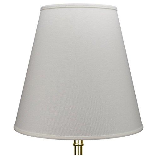 FenchelShades.com FenchelShades.com Lampshade 9" Top Diameter x 16" Bottom Diameter x 15" Slant Height with Washer (Spider) Attachment for Lamps with a Harp (Linen Cream)