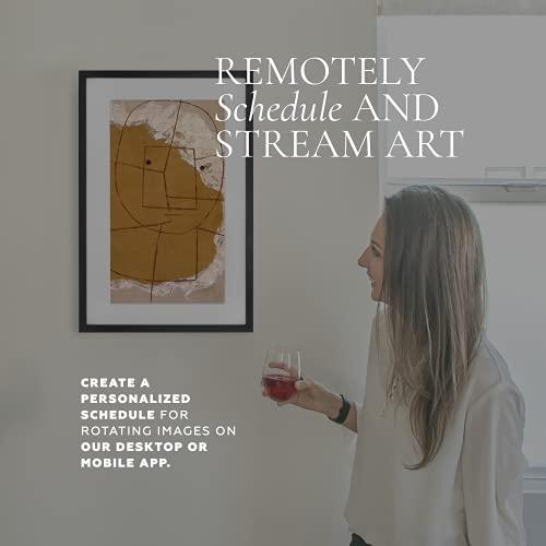 CANVIART Canvia Smart Digital Canvas Display and Frame - for Fine Painting, Wall Art, NFTs, Personal Photos & Videos - Advanced HD Display, NFT Compatibility, Video Playback, Google Photos, 16GB Storage