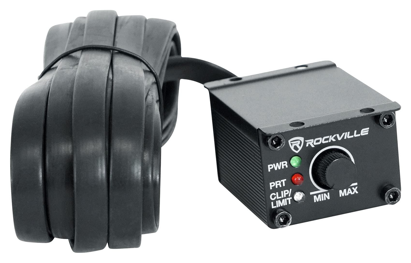 Rockville Rockville Krypton M4 2400W 4-Channel Car Amplifier, Dyno-Certified RMS, Voltage Display, Bass Remote, Clip Indicator, Class AB, Perfect for Car Audio