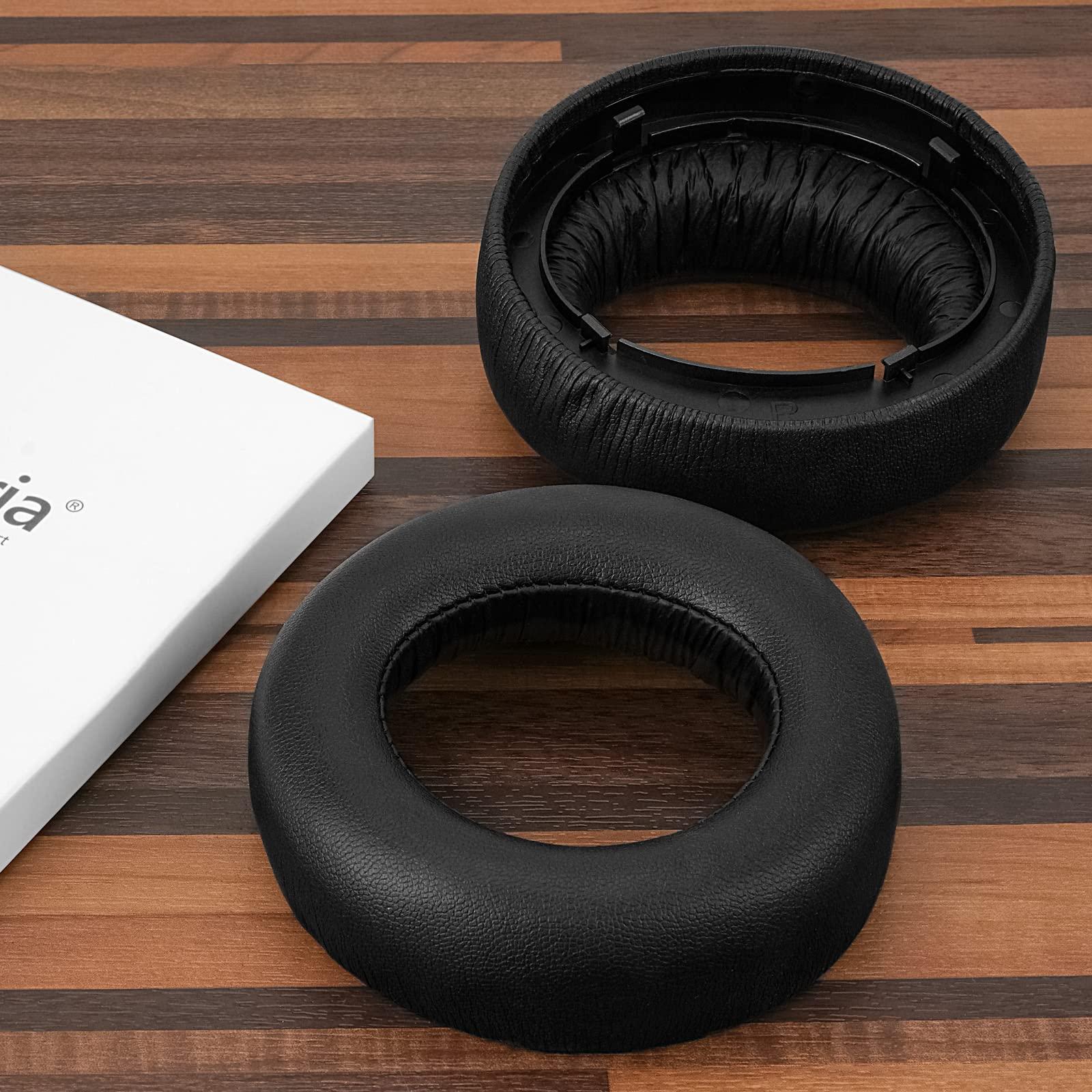 GEEKRIA Geekria Elite Sheepskin Replacement Ear Pads for Sony PlayStation 5 Pulse 3D PS5 Wireless Headphones Ear Cushions, Repair Parts (Black)