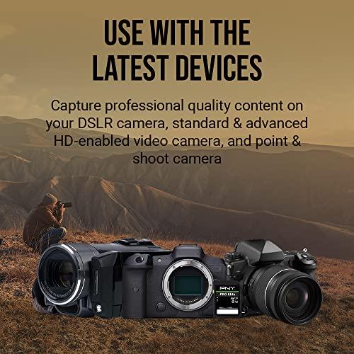 PNY PNY 1TB PRO Elite Class 10 U3 V30 SDXC Flash Memory Card - 100MB/s, Class 10, U3, V30, 4K UHD, Full HD, UHS-I, Full Size SD