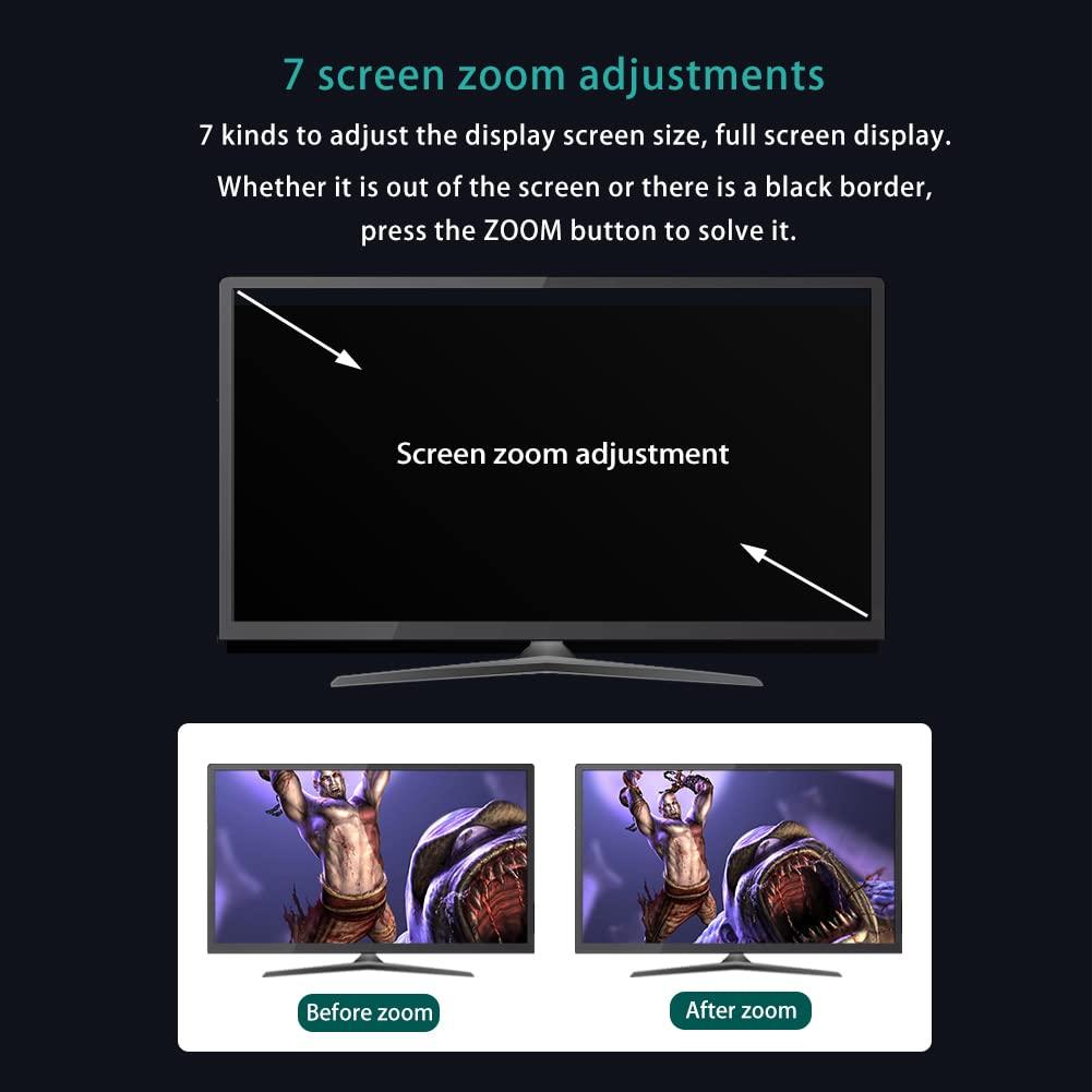 YITROX Component to HDMI Converter Upscaler, YPbPr to HDMI Converter Upscaler Support 1080P