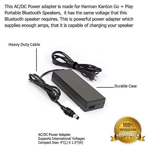 PowerTech Supplier Charger Compatible with Harman Kardon Go + Play Portable Bluetooth Wireless Speakers