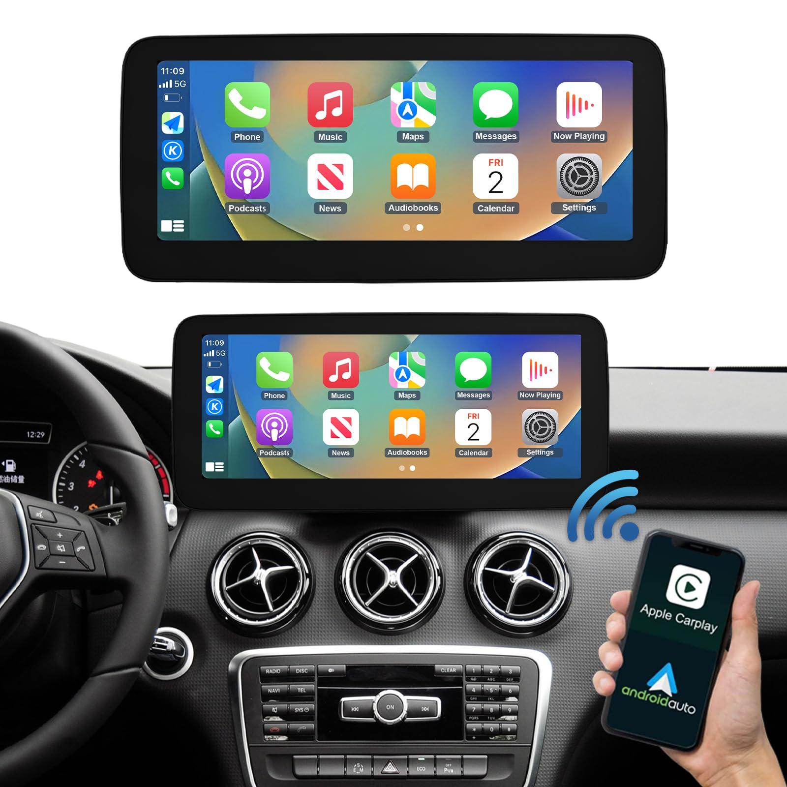 Road Top Road Top 12.3 Inch Car Touchscreen Wireless CarPlay Android Auto for Mecedes Benz CLA GLA Class C117 X117 X156 2013-2015 Year with NTG4.5/4.7 System, Car Stereo Multimedia Radio Receiver