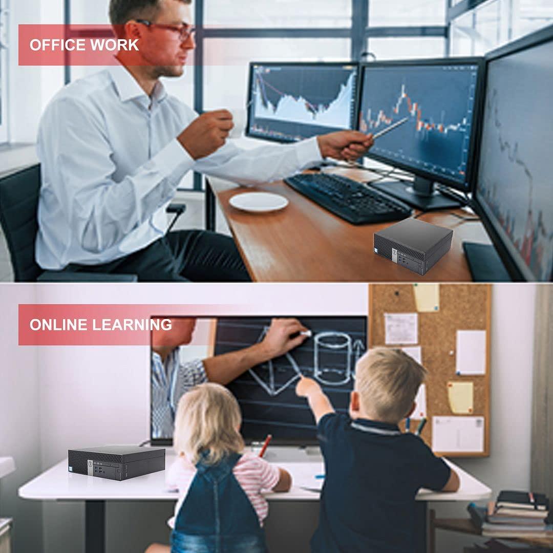 Dell Dell OptiPlex 7040 Desktop Computer, Intel Core i7-6700 3.4GHz, 32GB DDR4, 1TB M.2 NVMe SSD, Windows 11 Pro, AX210 WiFi 6e, Altec Wireless Keyboard and Mouse (Renewed)