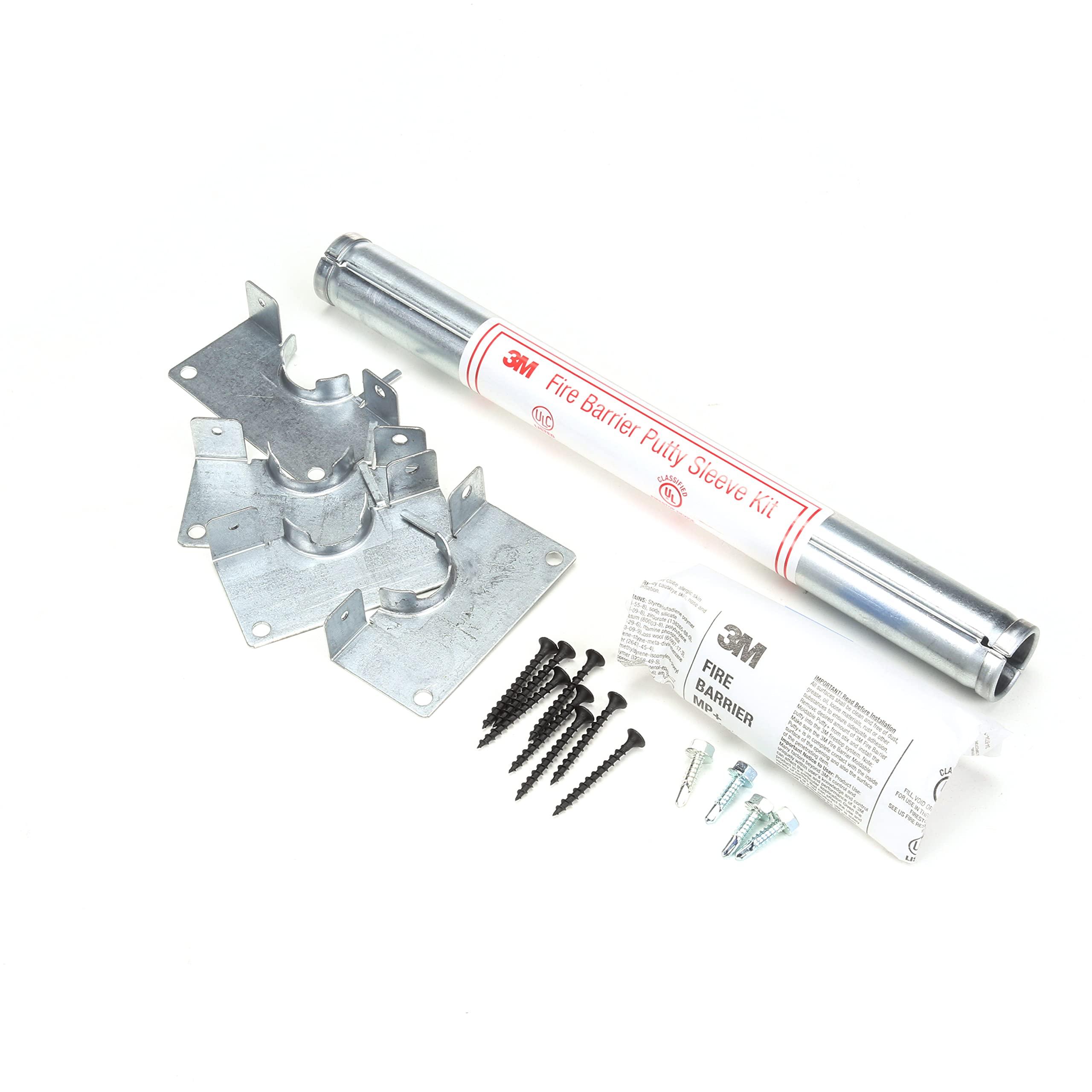 3M 3M Fire Barrier Putty Sleeve Kit DT 100, 1 in Round, 1/case