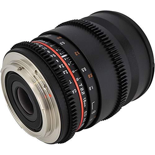 Rokinon Rokinon 16mm T2.2 Cine Lens for Nikon F # CV16M-N + Microfiber Cloth + Lens Pen Cleaner + 32GB SDHC Memory Card Bundle