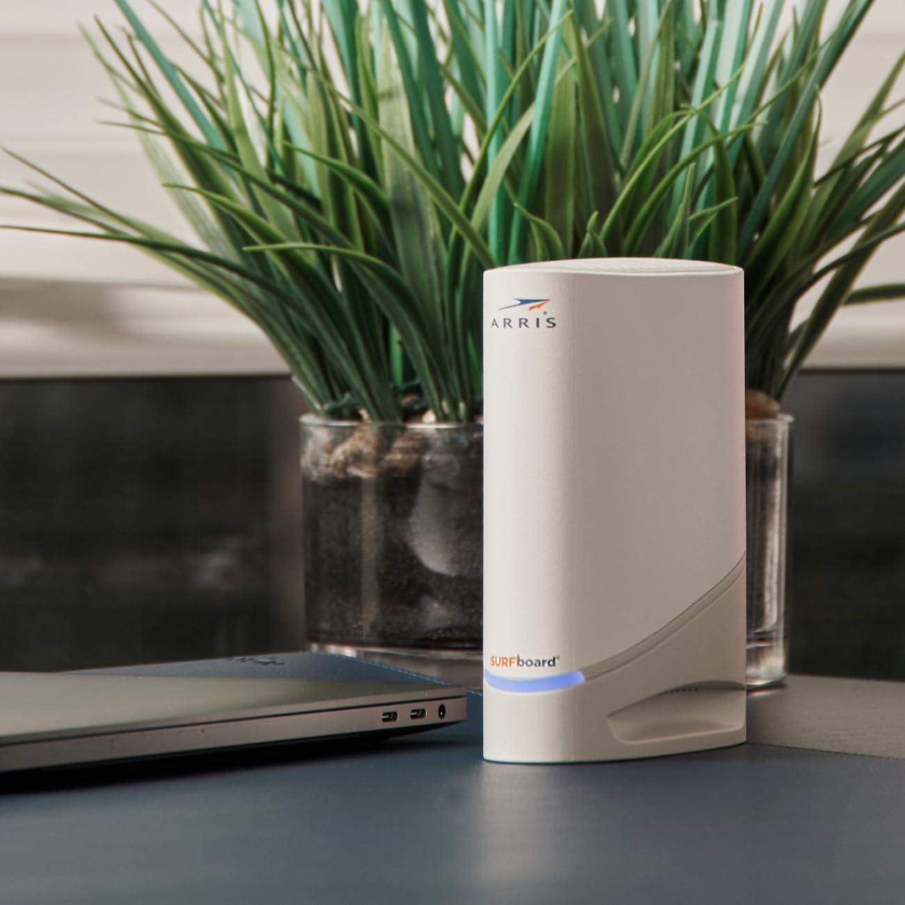 ARRIS ARRIS (S33-RB) - Cable Modem - DOCSIS 3.1 Multi-Gigabit Cable Modem for Comcast Xfinity, Cox, Spectrum & More 1 & 2.5 Gbps Ports 2.5 Gbps Max Internet Speeds 4 OFDM Channels 2 Year Warranty - Renewed