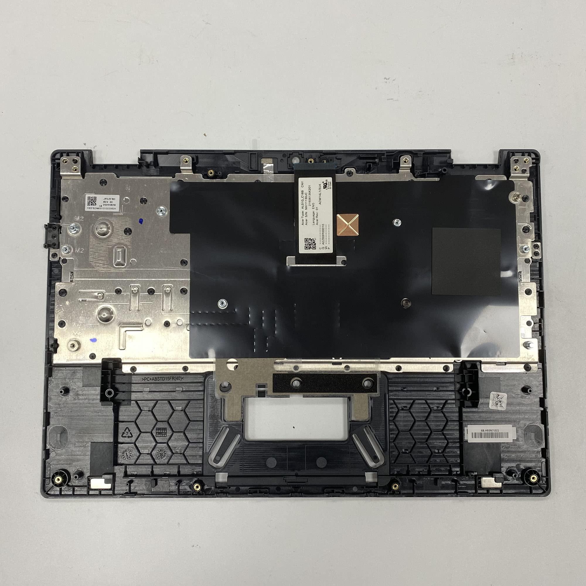 LTPRPTS LTPRPTS Replacement Laptop Upper Case Palmrest Keyboard Assembly Part for Chromebook Spin CP511-2HT R752T R752TN 6B.H93N7.021 Black