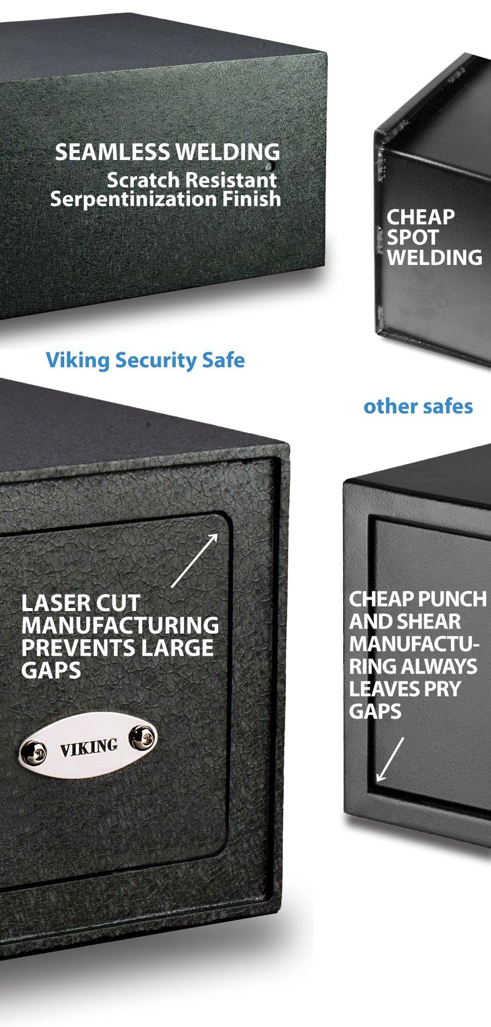 Viking Security Safe Viking Security Safe VS-25BL Heavy Duty Biometric Safe Fingerprint Safe