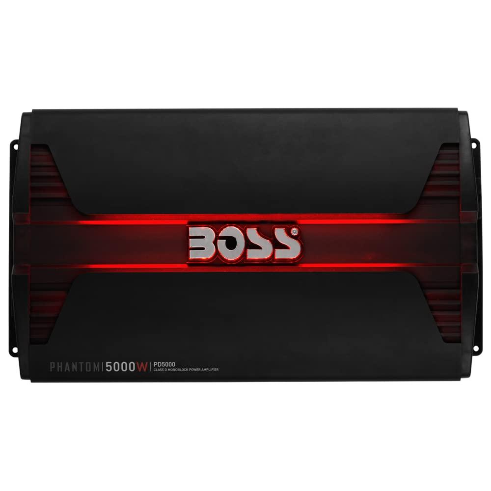 BOSS Audio Systems BOSS Audio Systems PD5000 Phantom 5000-Watt, 1, 2, 4 Ohm Stable Class D Monoblock Car Amplifier with Remote Subwoofer Control