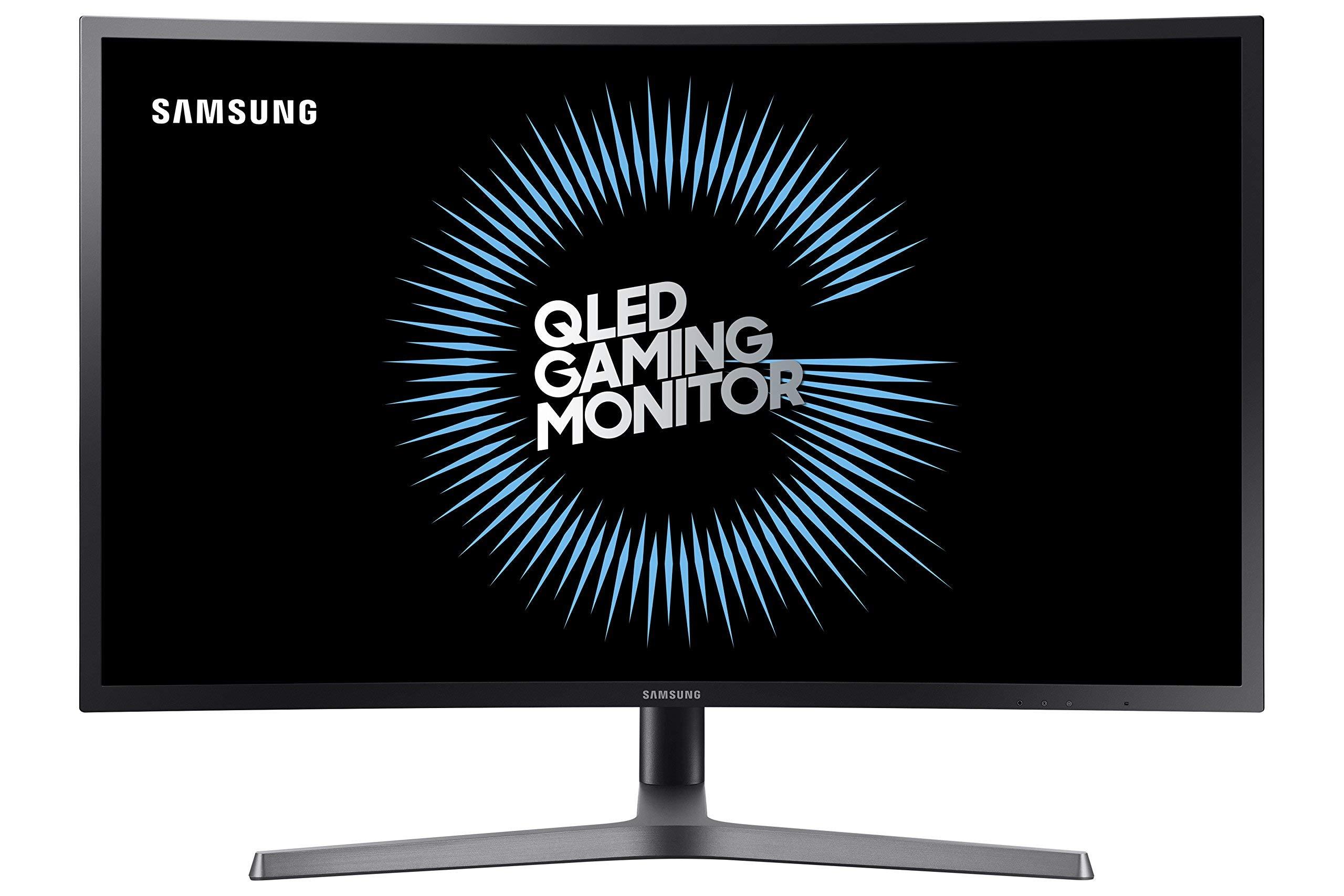 SAMSUNG Samsung C32HG70 32-Inch HDR QLED Curved Gaming Monitor (144Hz / 1ms) Model C32HG70QQN (Renewed)